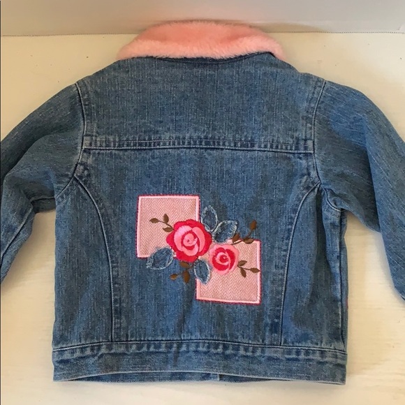 Toddler Embroidered Jean Jacket. Sz 24 mos - Picture 2 of 5
